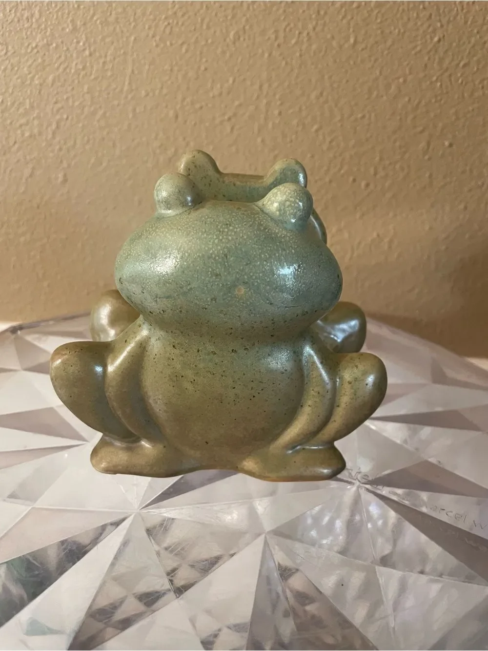 Vintage Pottery Frog Sponge Holder New!